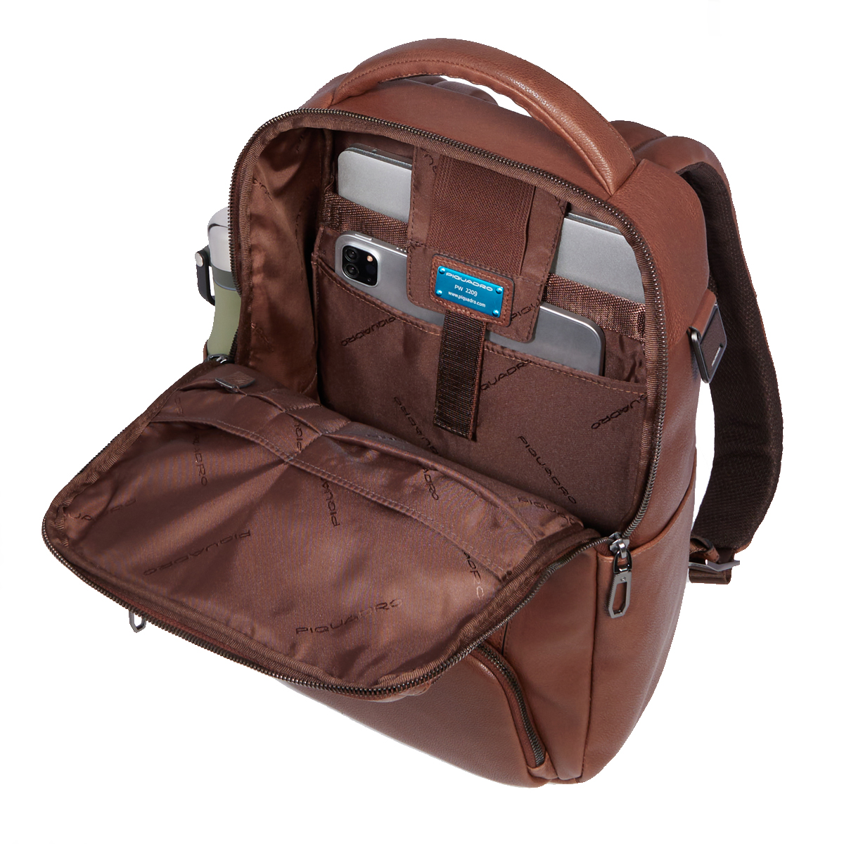 Piquadro Zaino Cronus Porta PC 13" Marrone - 6