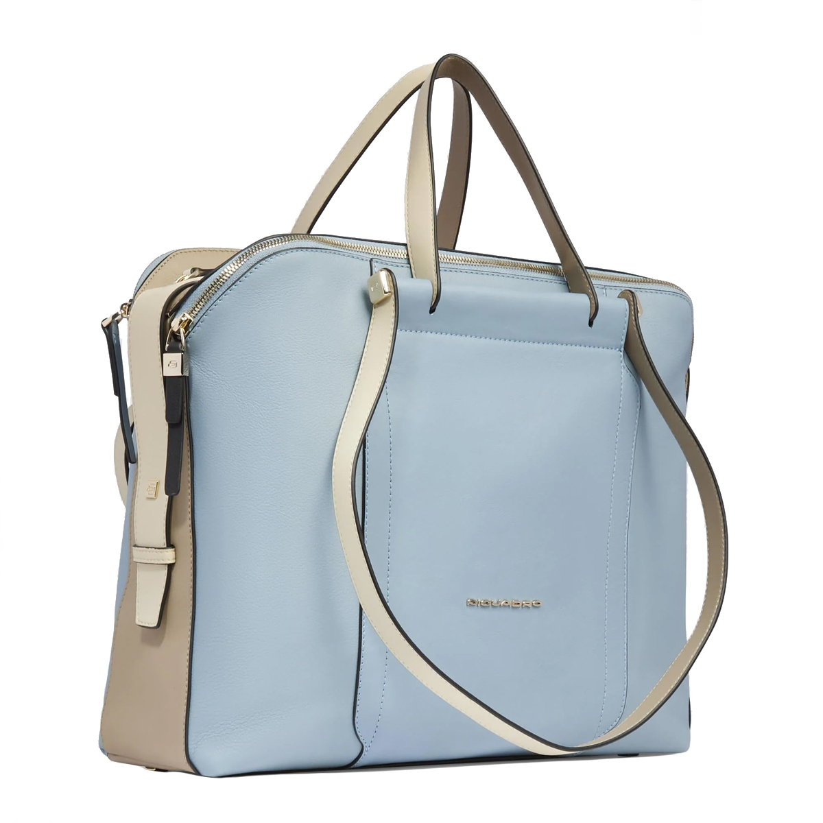 Piquadro Cartella Porta PC 14" Circle Azzurro Beige2 - 2