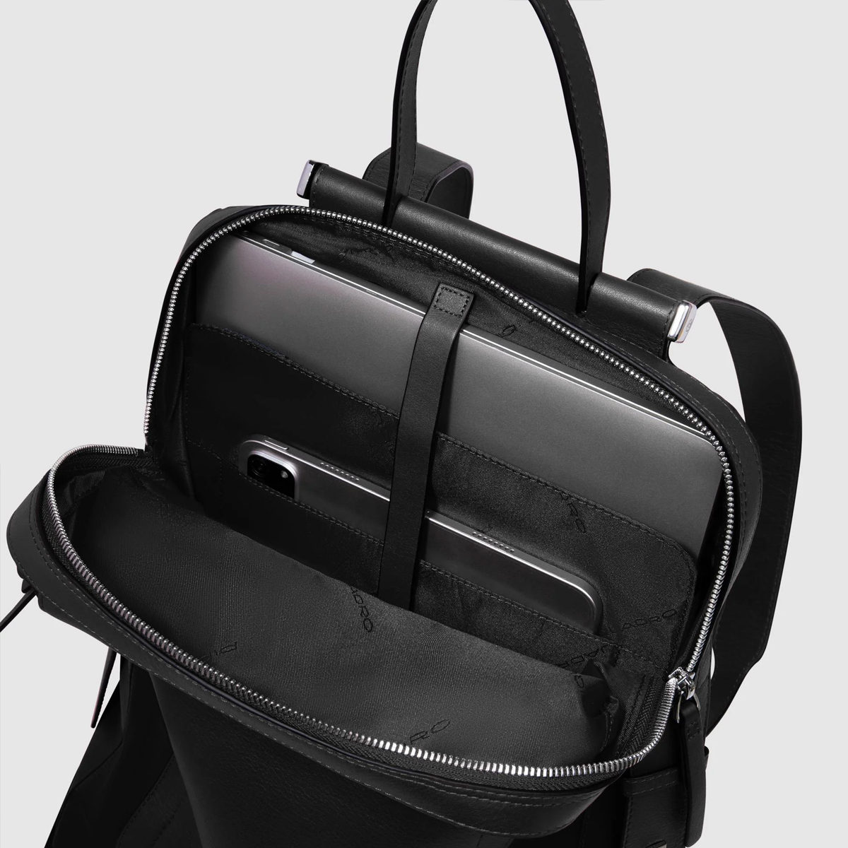 Piquadro Zaino Lyra Porta PC 14" Nero - 7