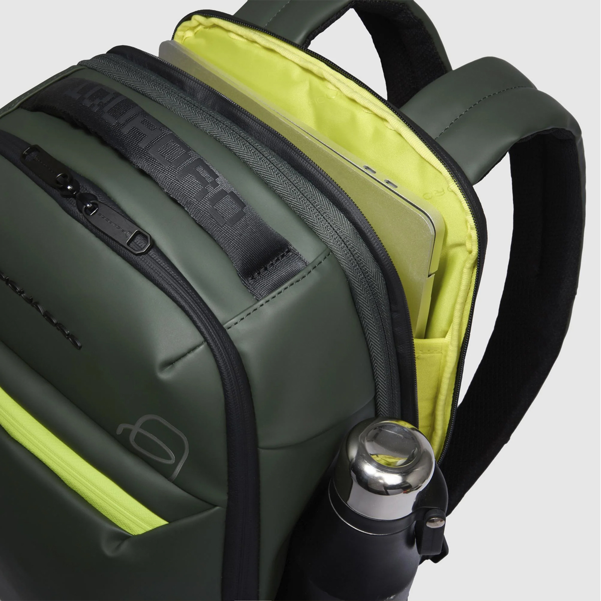 Piquadro Zaino Porta PC 14" Corner 2.0 Verde - 4