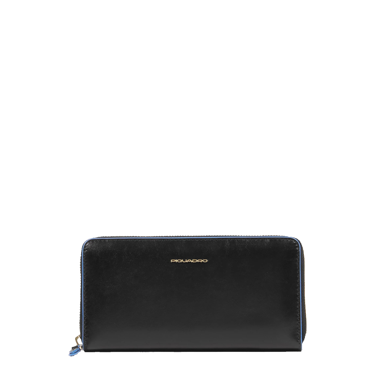 Piquadro Portafoglio Donna Zip Around Blue Square Nero - 1