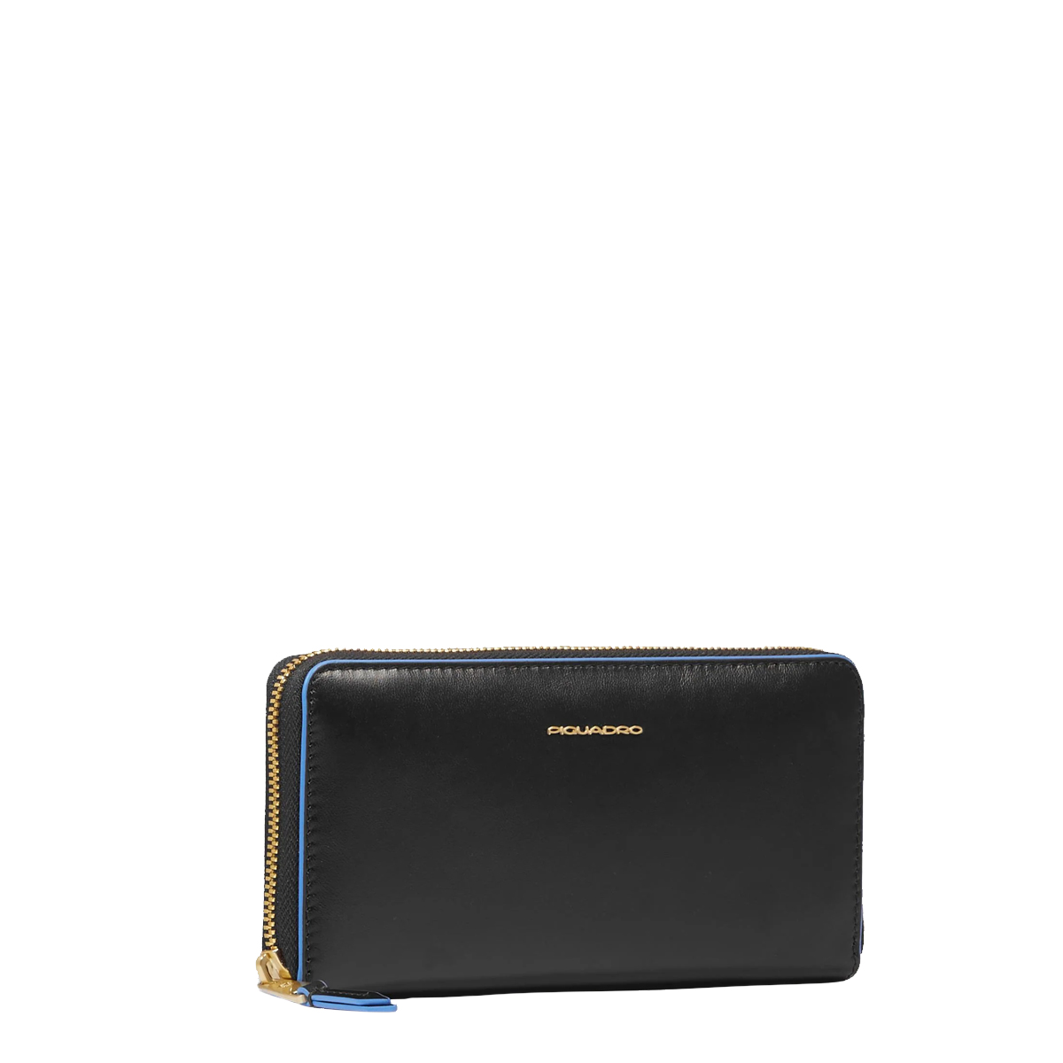 Piquadro Portafoglio Donna Zip Around Blue Square Nero - 2