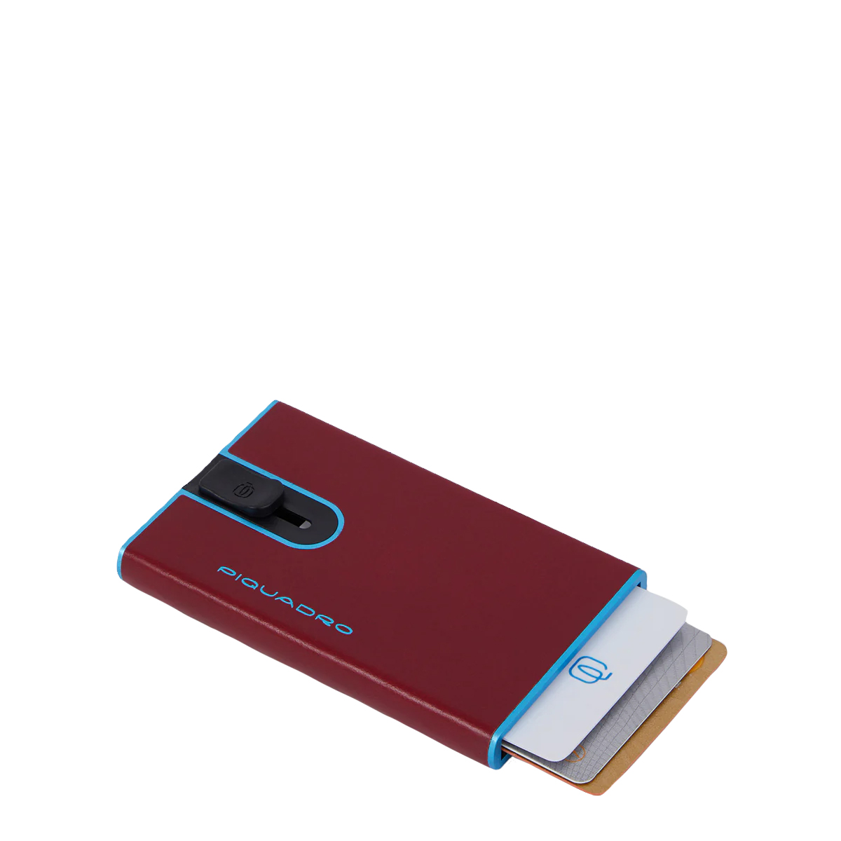 Piquadro Porta Carte Sliding System Blue Square - 1 Piquadro Porta Carte Sliding System Blue Square - 1