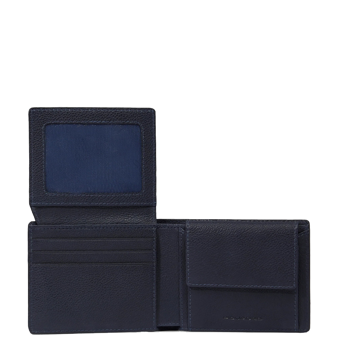 Piquadro Portafoglio con portamonete Hedley RFID Blu - 3