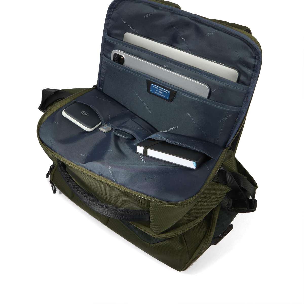 Piquadro Zaino Porta PC 15.6 da viaggio S140 Verde - 5