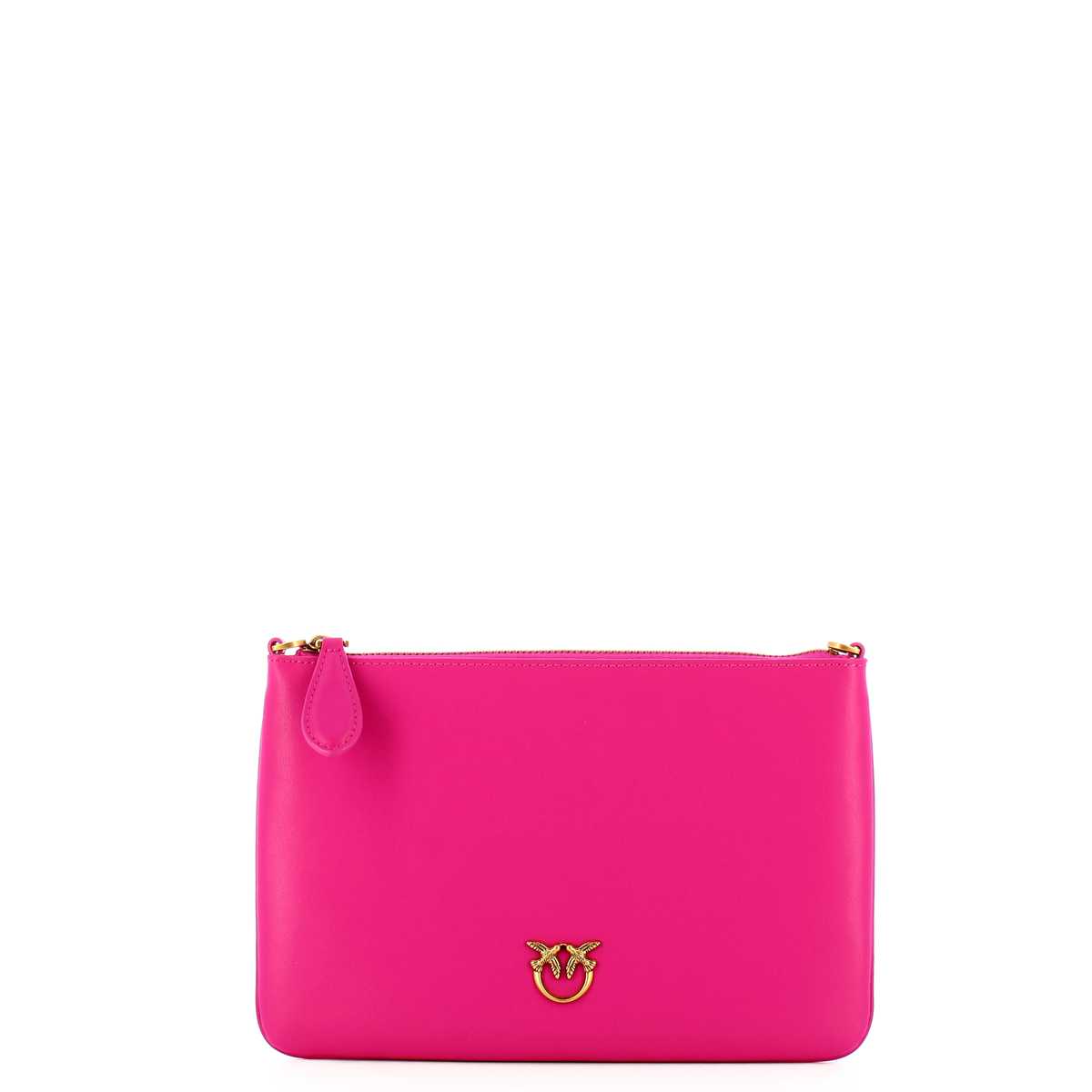 Pinko Pochette Flat Classic Dark Pink Pinko Antique Gold - 1 Pinko Pochette Flat Classic Dark Pink Pinko Antique Gold - 1