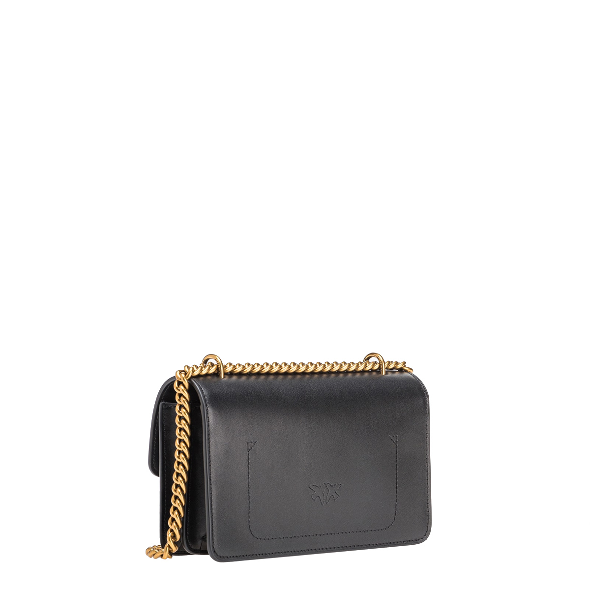 Pinko Mini Borsa a tracolla Love One Simply Nero Antique Gold - 3 Pinko Mini Borsa a tracolla Love One Simply Nero Antique Gold - 3