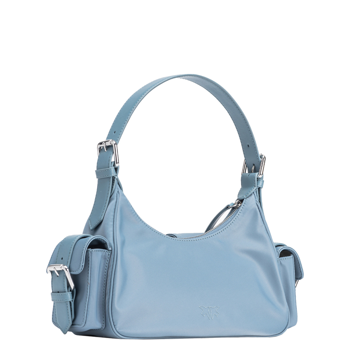 Pinko Borsa a spalla Cargo Cool Blue Shiny Nickel - 3 Pinko Borsa a spalla Cargo Cool Blue Shiny Nickel - 3