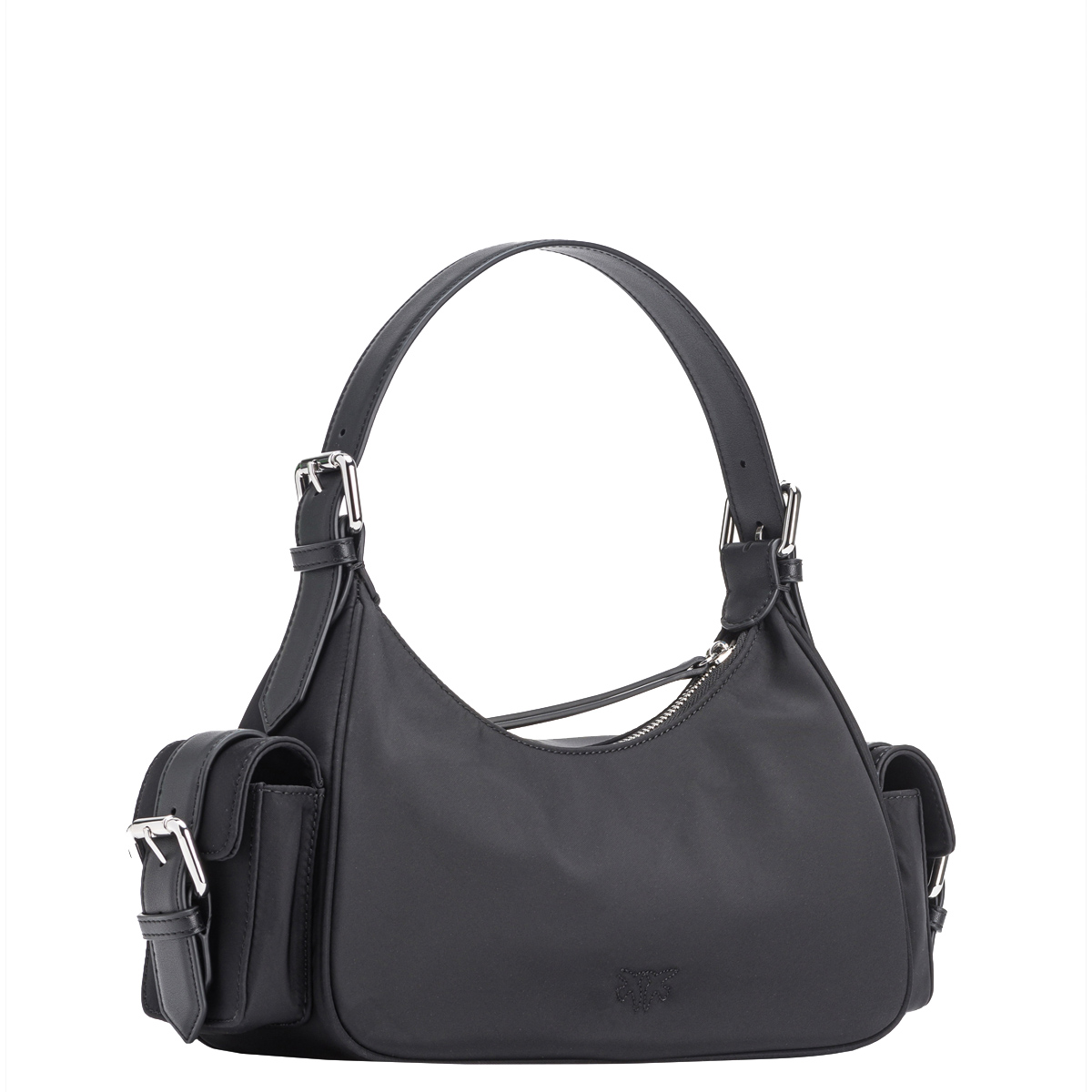 Pinko Borsa a spalla Cargo Nero Limousine Shiny Nickel - 3 Pinko Borsa a spalla Cargo Nero Limousine Shiny Nickel - 3