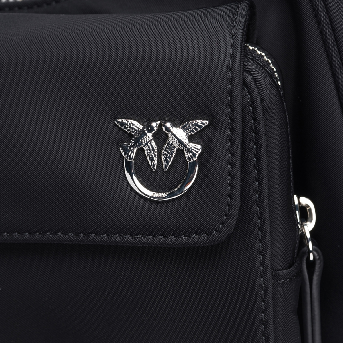 Pinko Borsa a spalla Cargo Nero Limousine Shiny Nickel - 4 Pinko Borsa a spalla Cargo Nero Limousine Shiny Nickel - 4