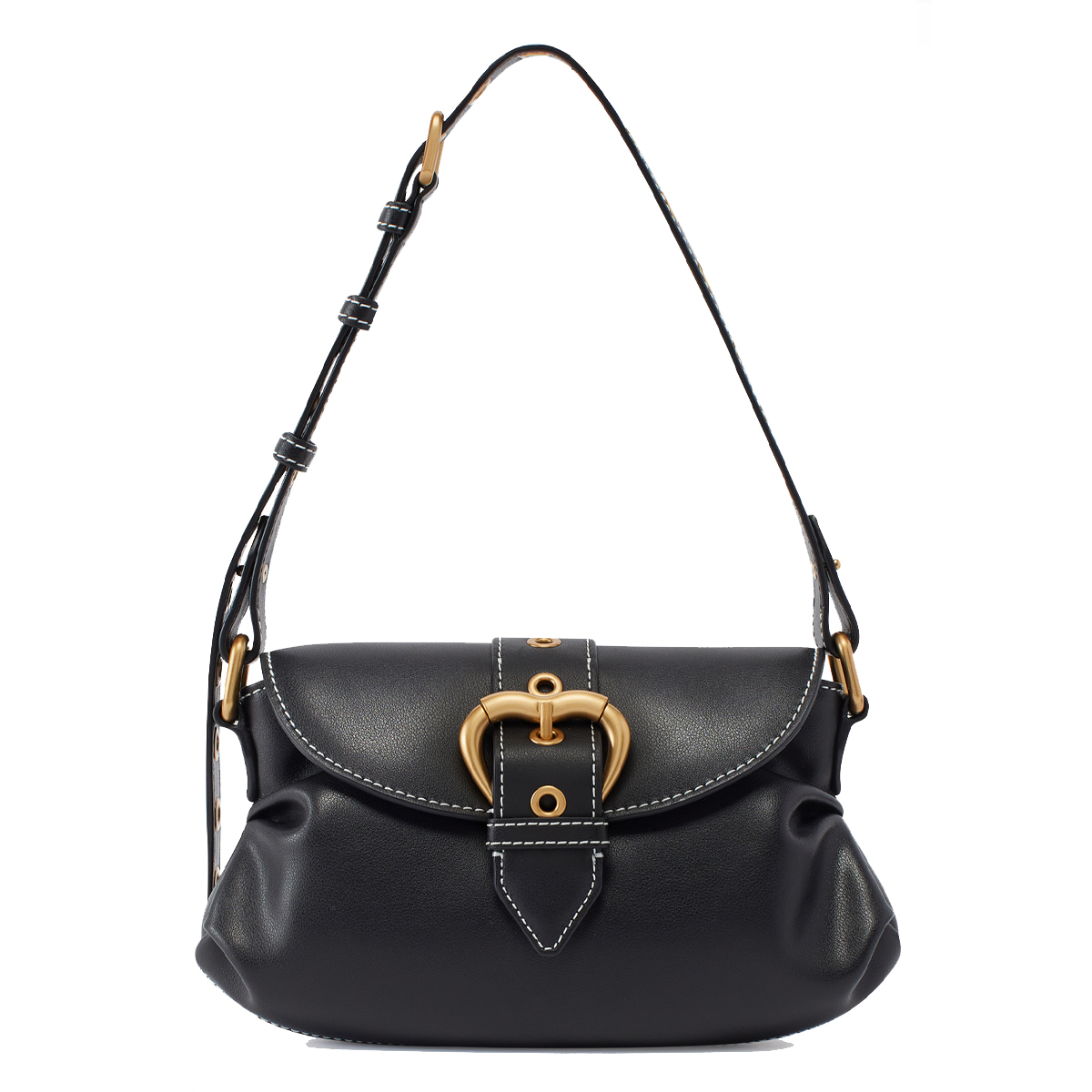 Pinko Borsa a spalla Jolene Mini Nero Antique Gold - 1 Pinko Borsa a spalla Jolene Mini Nero Antique Gold - 1