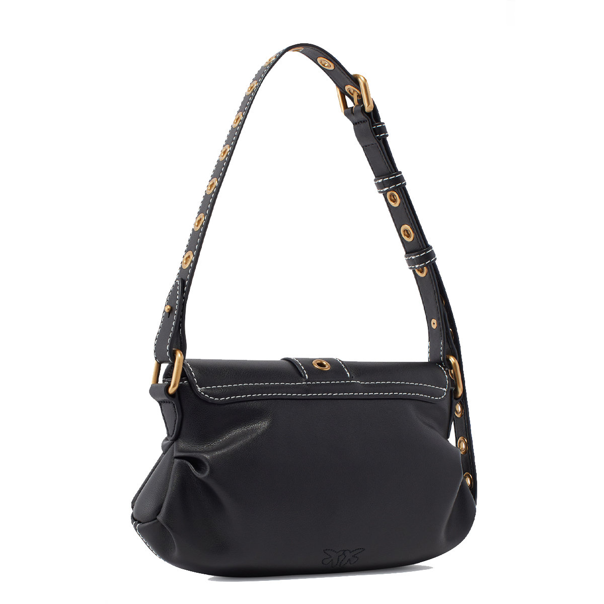 Pinko Borsa a spalla Jolene Mini Nero Antique Gold - 2 Pinko Borsa a spalla Jolene Mini Nero Antique Gold - 2