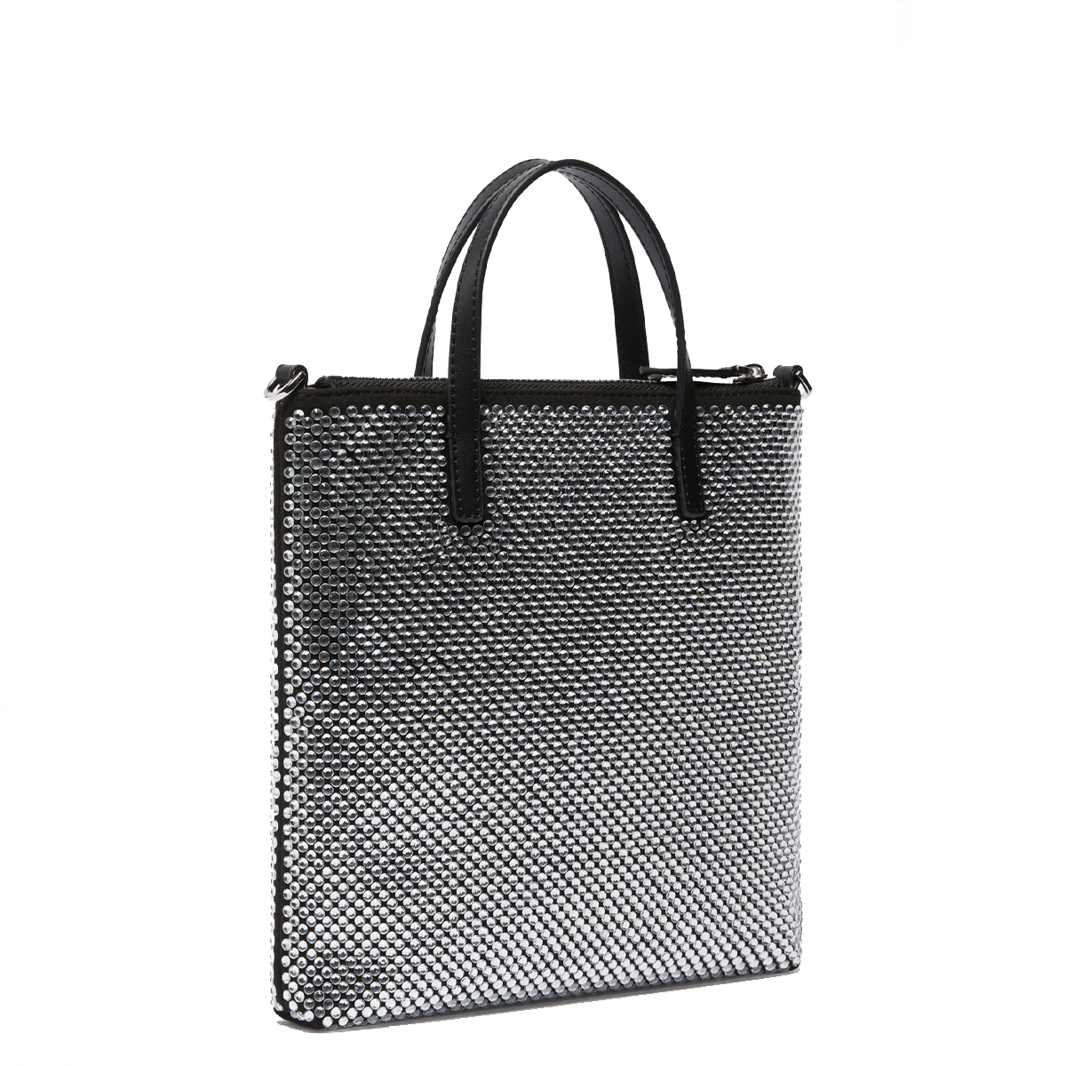 Pinko Mini Shopper Strass Jewel Nero Canna Di Fucile - 3