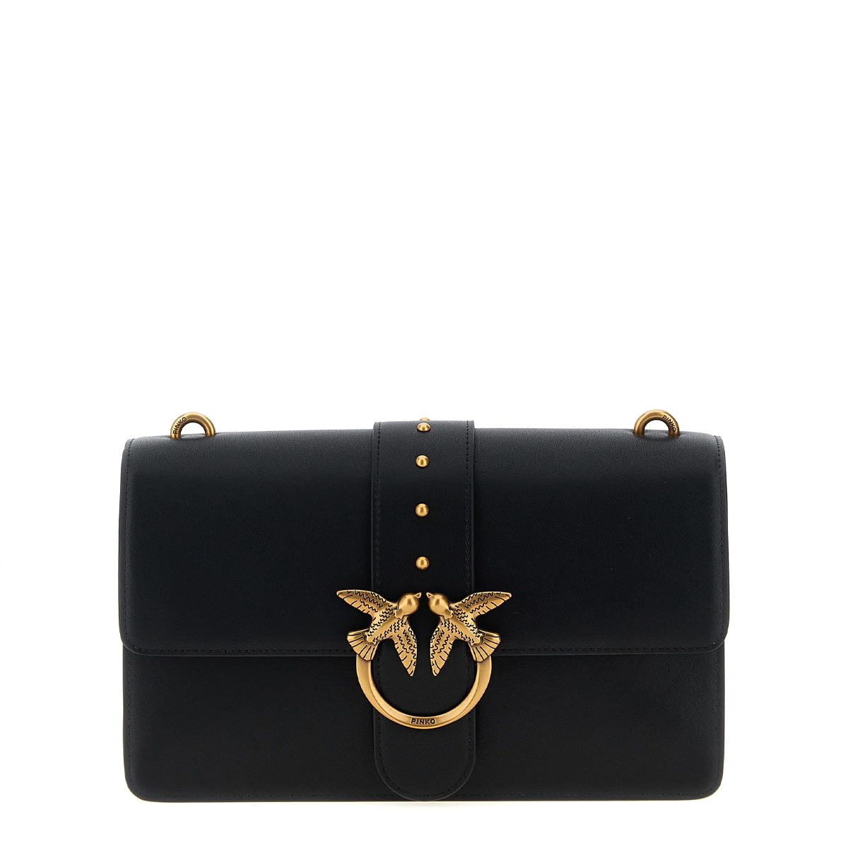 Pinko Tracolla Love One Classic Nero Antique Gold - 1 Pinko Tracolla Love One Classic Nero Antique Gold - 1