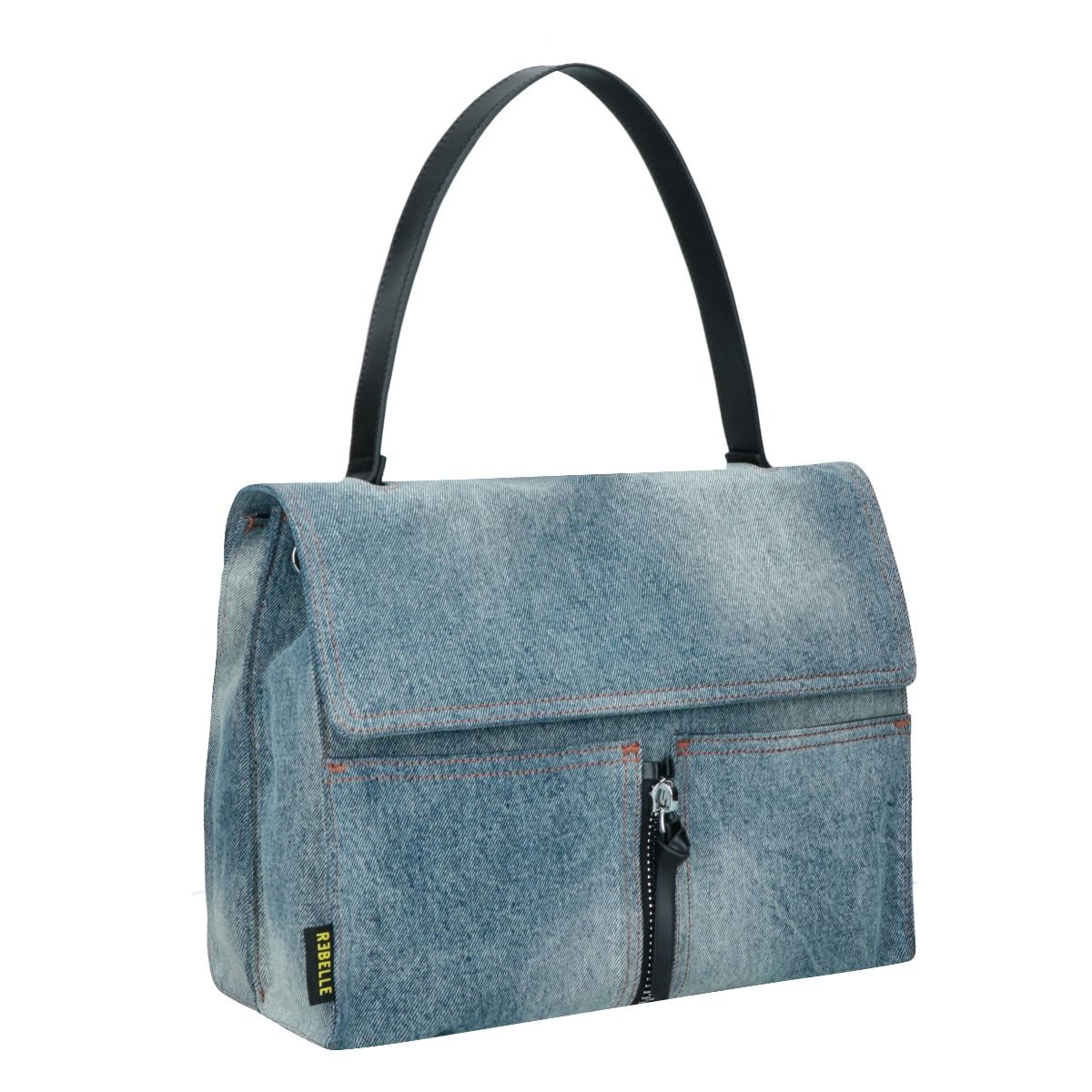 Rebelle Borsa a spalla Clio L Denim Black - 2