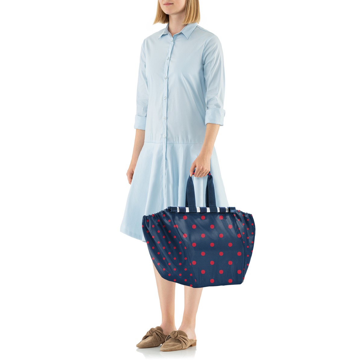 REIS Easy Shopping Bag Mixed Dots Red - 2 REIS Easy Shopping Bag Mixed Dots Red - 2