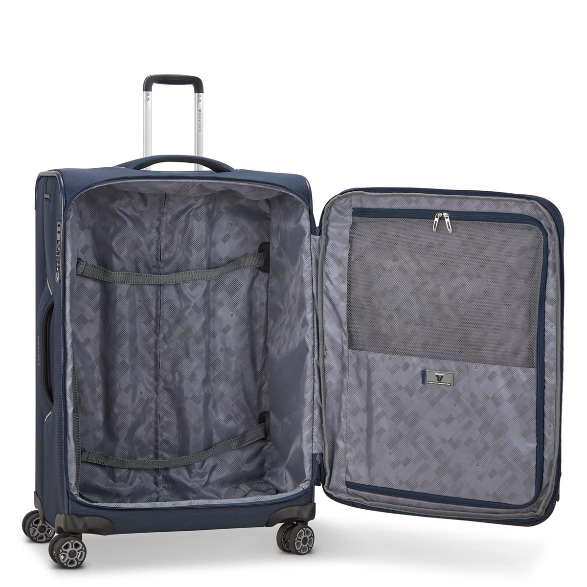Roncato Trolley Medio Espandibile Ironik 2.0 65 cm Blu Notte - 6
