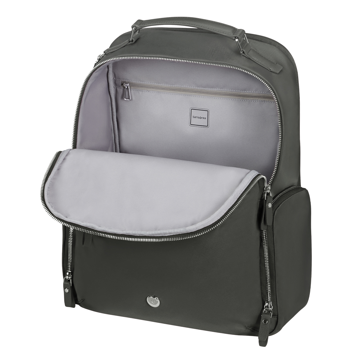 Samsonite Zaino Porta PC Karissa Evo Round 15.6" Gunmetal Green - 3 Samsonite Zaino Porta PC Karissa Evo Round 15.6" Gunmetal Green - 3