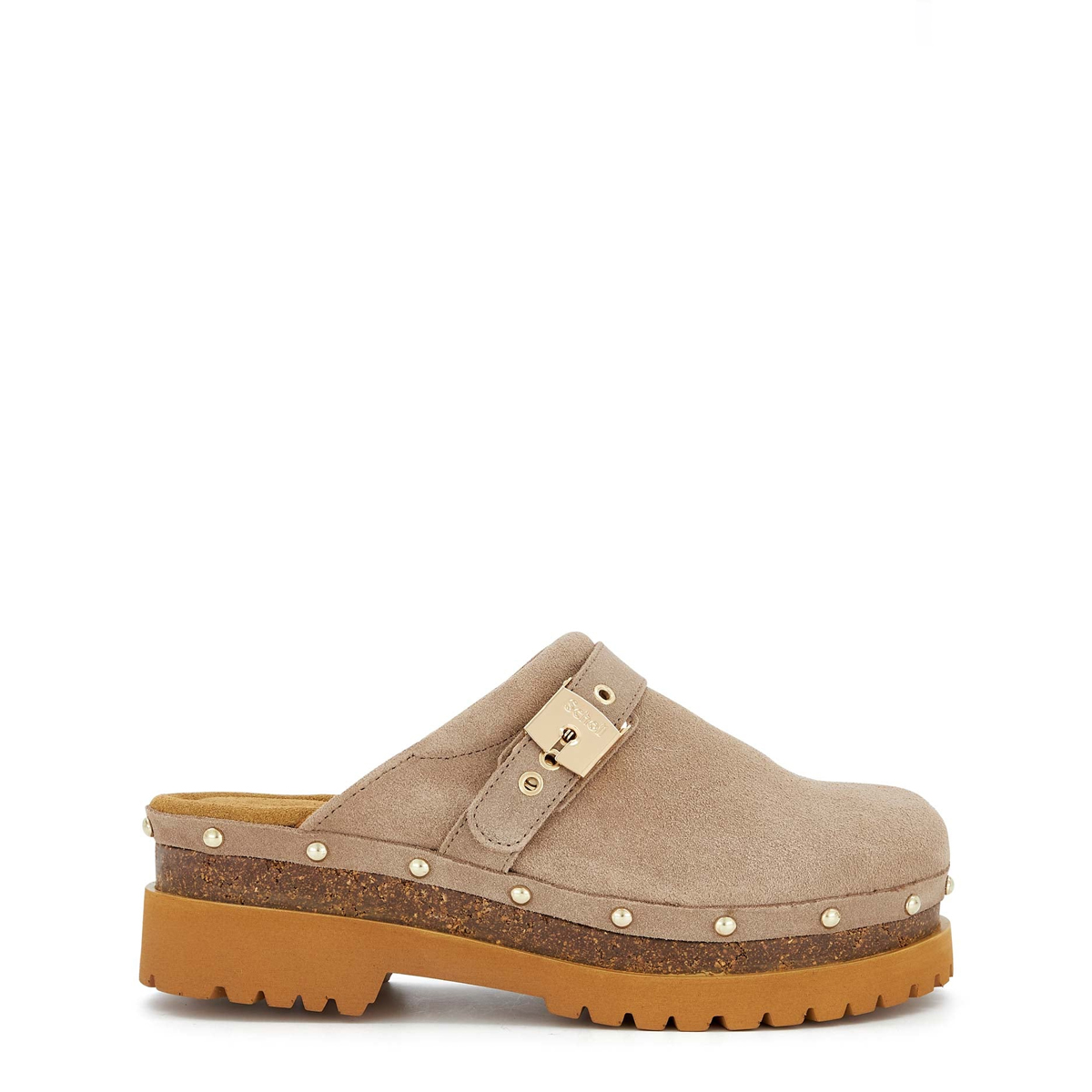 Scholl Zoccolo Cindy Cork Dark Beige - 1 Scholl Zoccolo Cindy Cork Dark Beige - 1