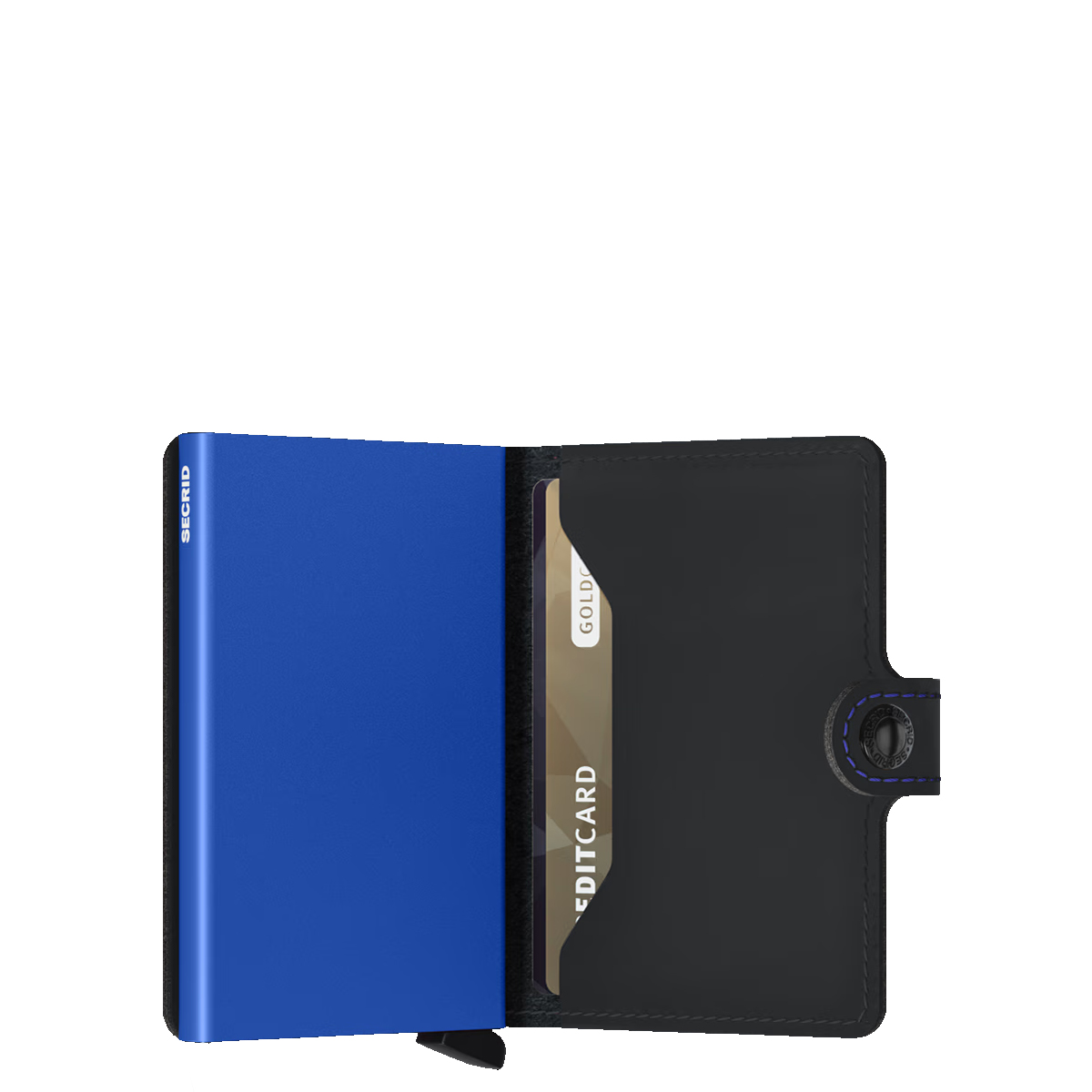 Secrid Miniwallet Matte RFID Black & Blue - 3 Secrid Miniwallet Matte RFID Black & Blue - 3