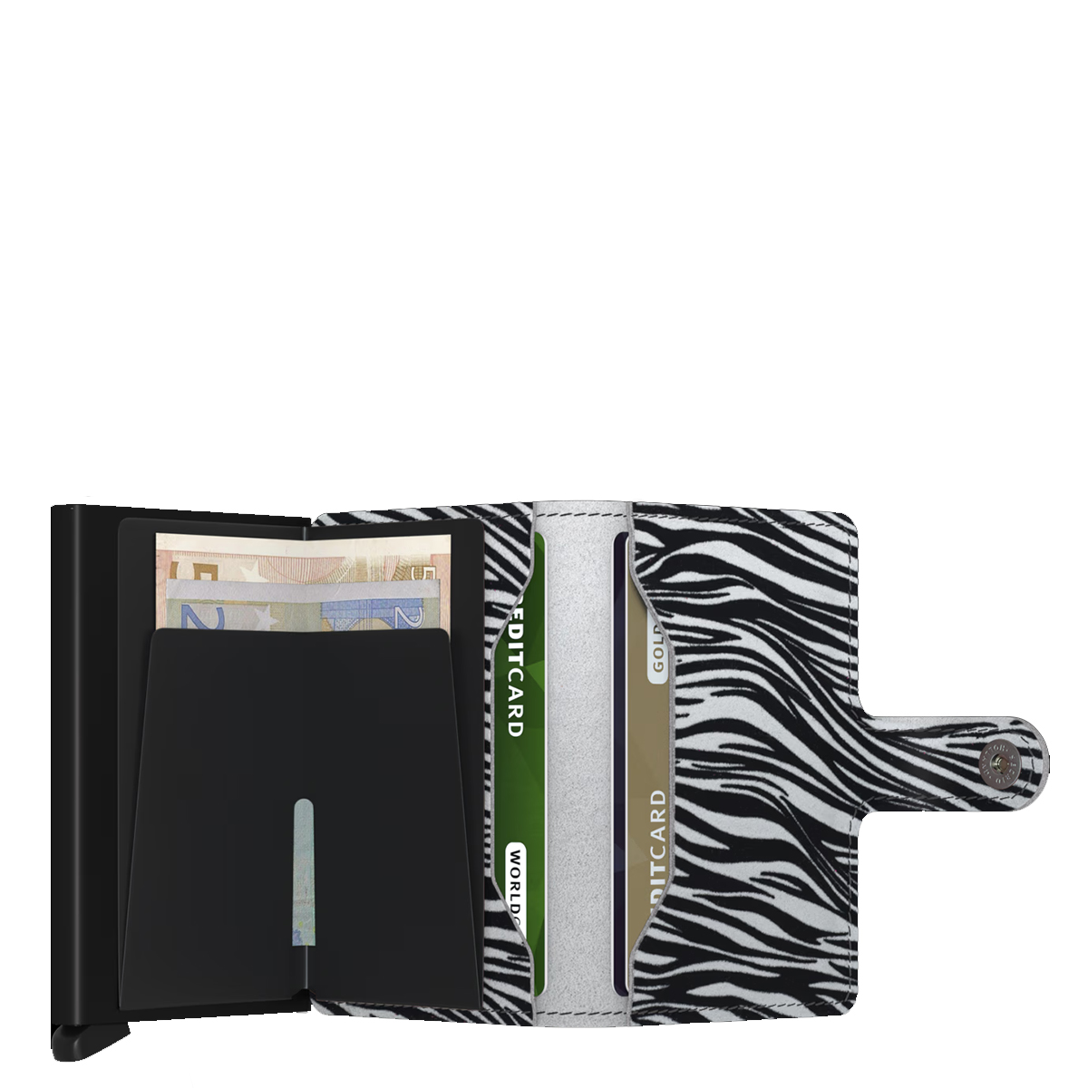 Secrid Miniwallet Zebra Light Grey - 4 Secrid Miniwallet Zebra Light Grey - 4