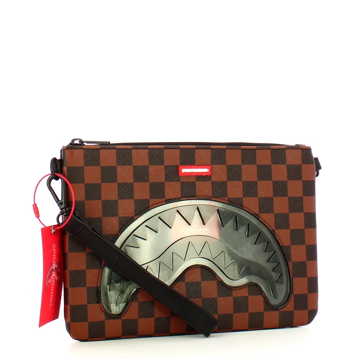 Sprayground Pochette Sip Clear SM Eyes Cross Limited Edition - 2