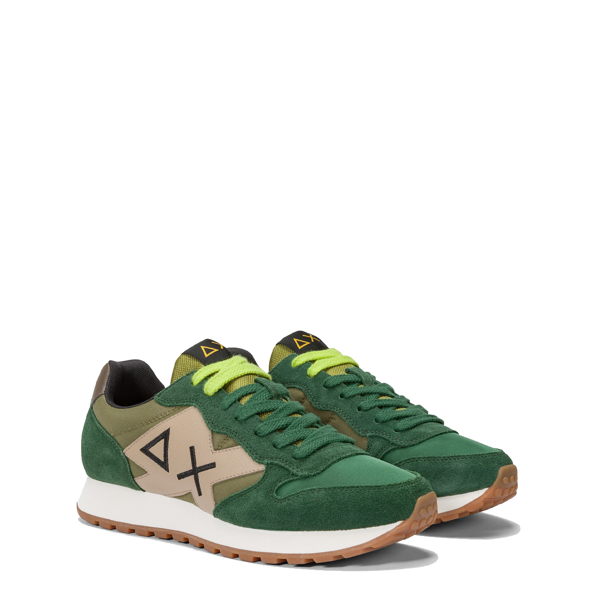 Sun68 Sneakers Jaki Bicolor Verde Scuro - 2