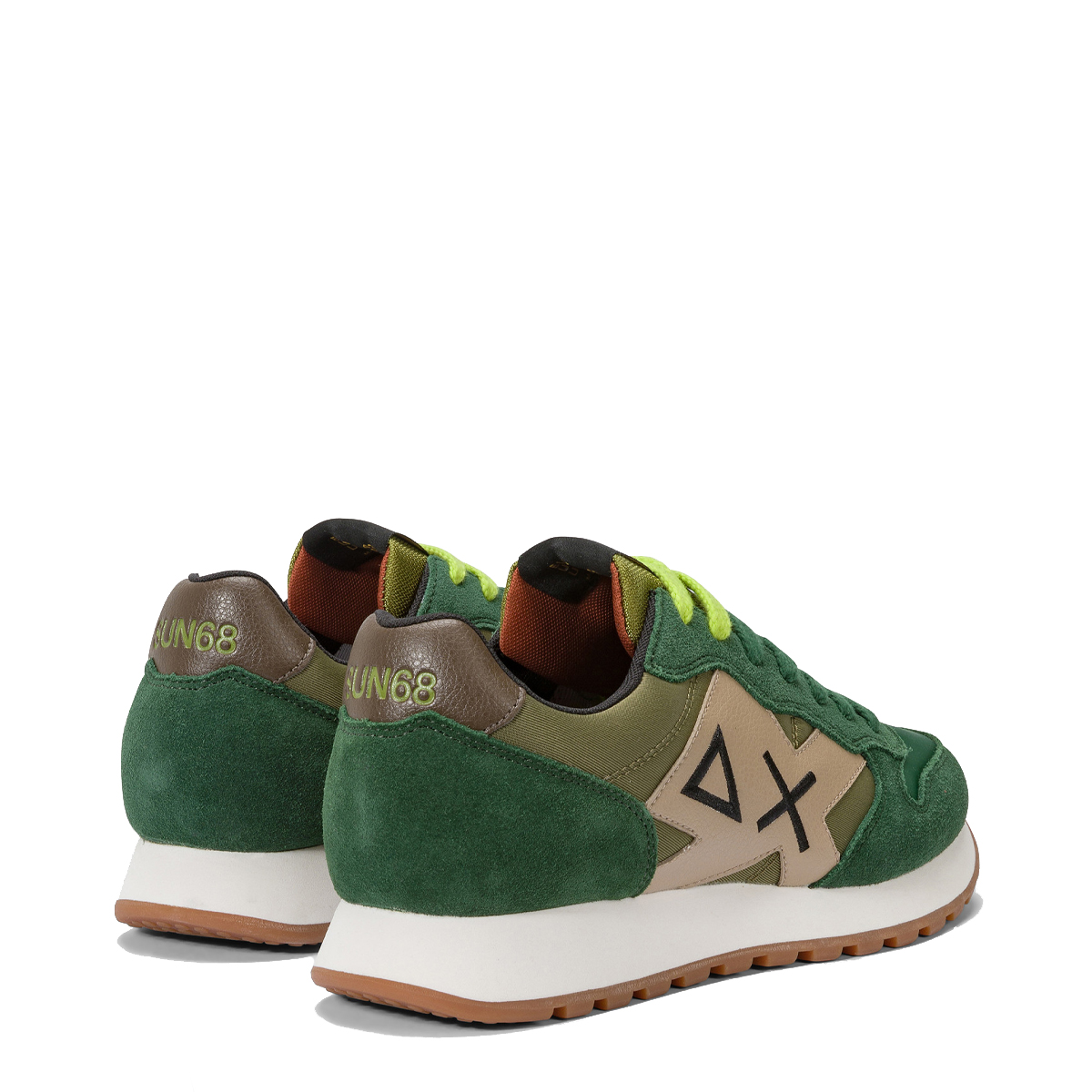 Sun68 Sneakers Jaki Bicolor Verde Scuro - 3