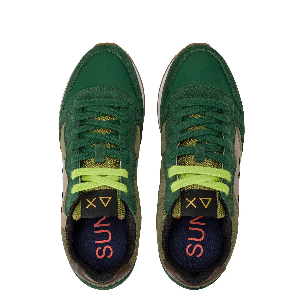 Sun68 Sneakers Jaki Bicolor Verde Scuro - 4