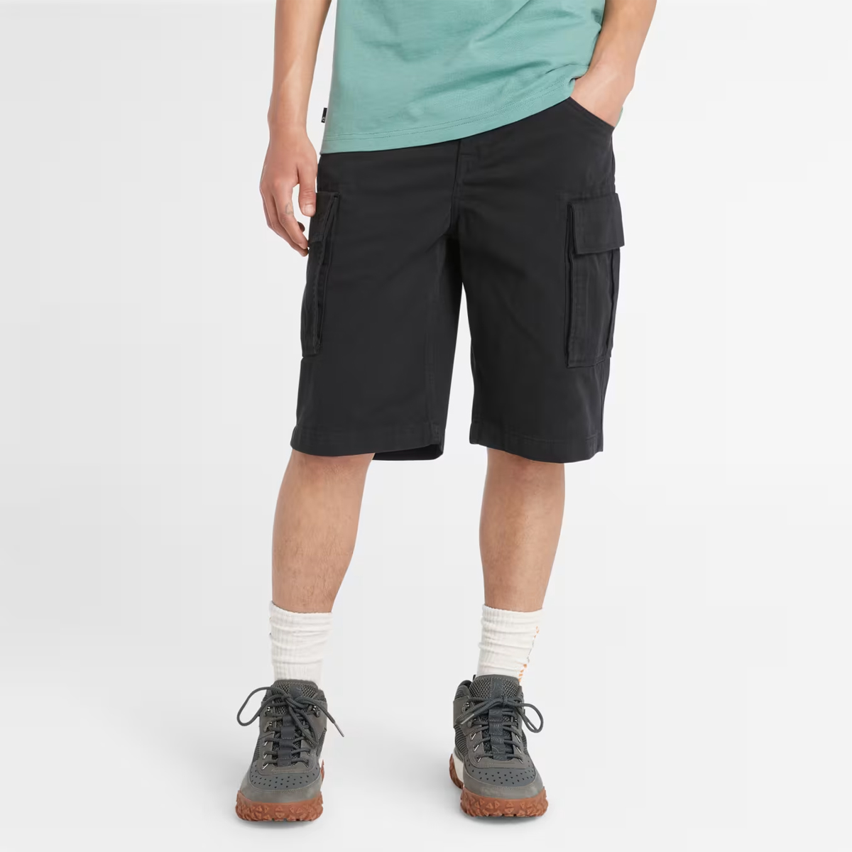 Timberland Shorts Cargo Brookline Twill Black - 2 Timberland Shorts Cargo Brookline Twill Black - 2