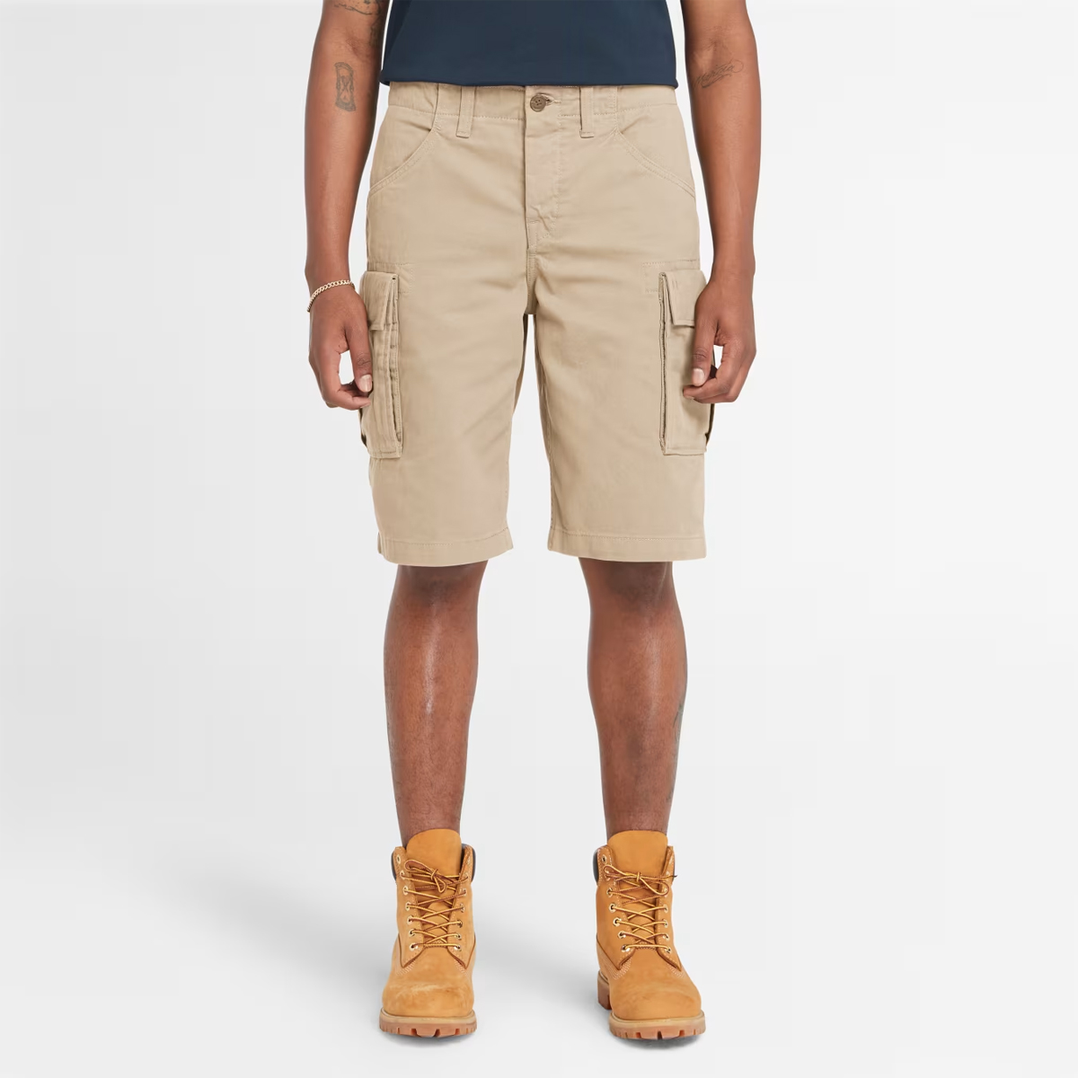 Timberland Shorts Cargo Brookline Twill Lemon Pepper - 2 Timberland Shorts Cargo Brookline Twill Lemon Pepper - 2