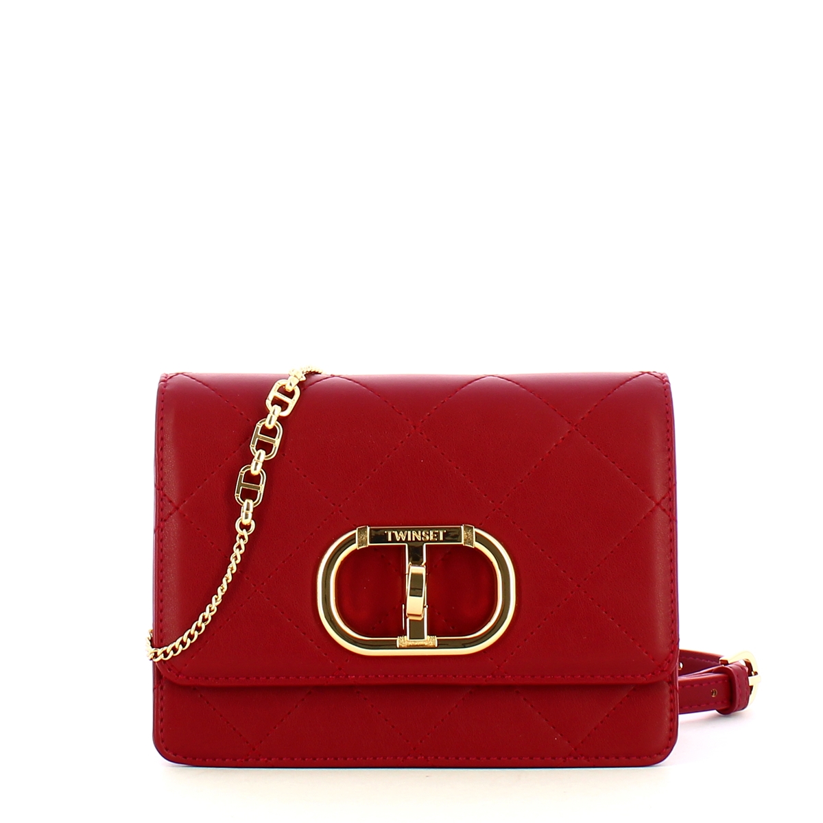Twin Set Tracollina Oval T Rosso Pompeiano - 1 Twin Set Tracollina Oval T Rosso Pompeiano - 1