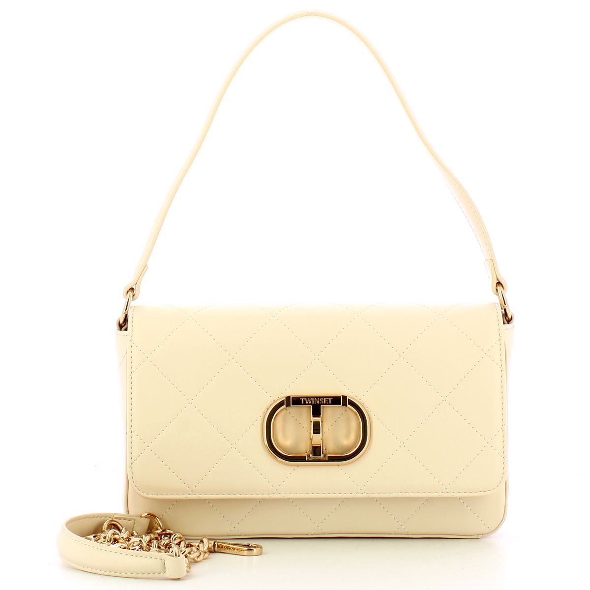 Twin Set Borsa a spalla Media Old White - 4 Twin Set Borsa a spalla Media Old White - 4