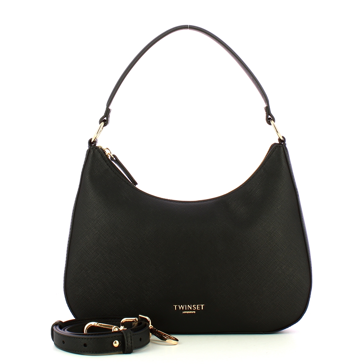 Twin Set Sottospalla Hobo Piccola Nero - 4 Twin Set Sottospalla Hobo Piccola Nero - 4