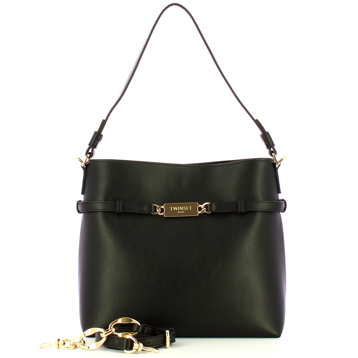 Twin Set Borsa a spalla Hobo Nero - 4 Twin Set Borsa a spalla Hobo Nero - 4