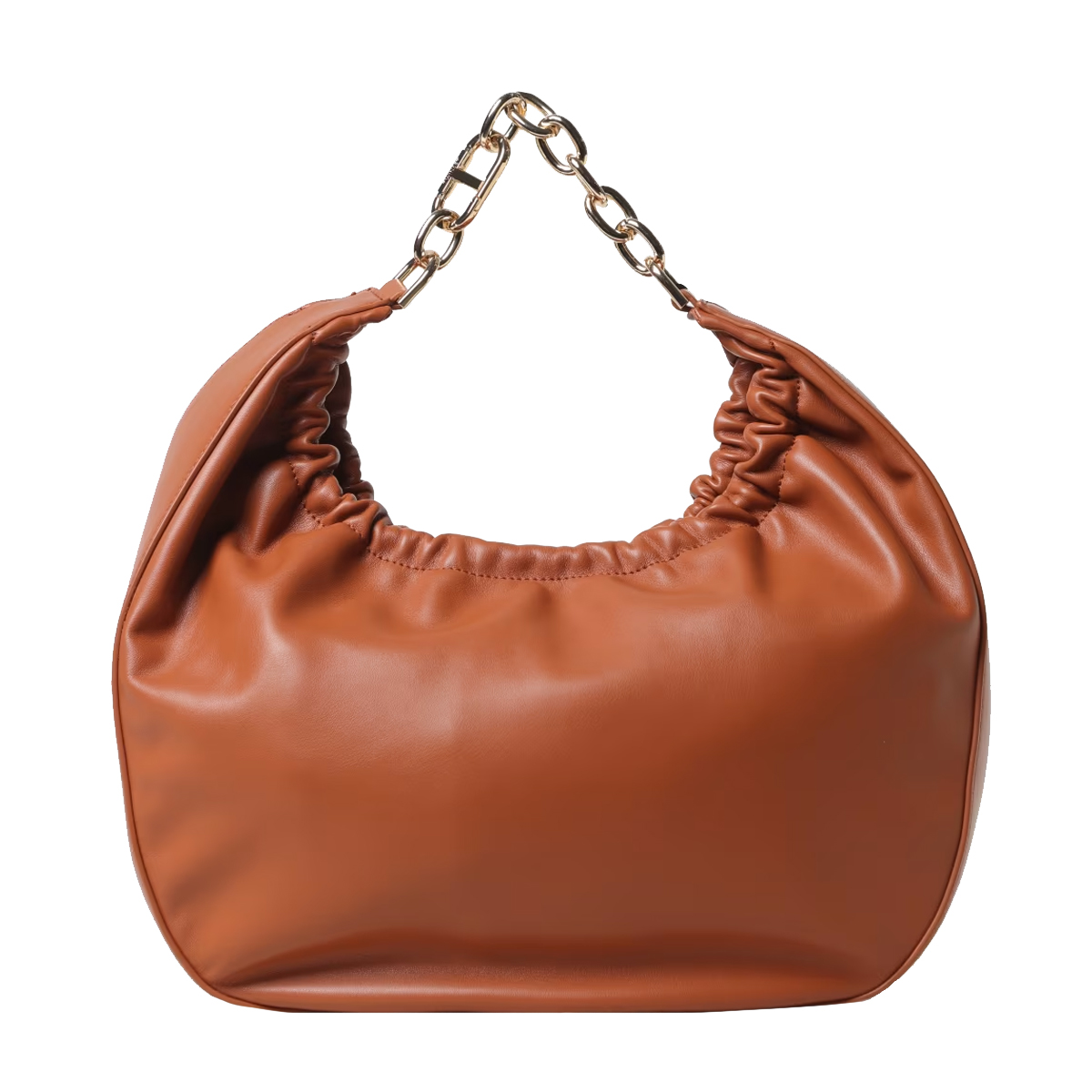 Twinset Croissant Oval T Cuoio Hobo Bag - 1 Twinset Croissant Oval T Cuoio Hobo Bag - 1