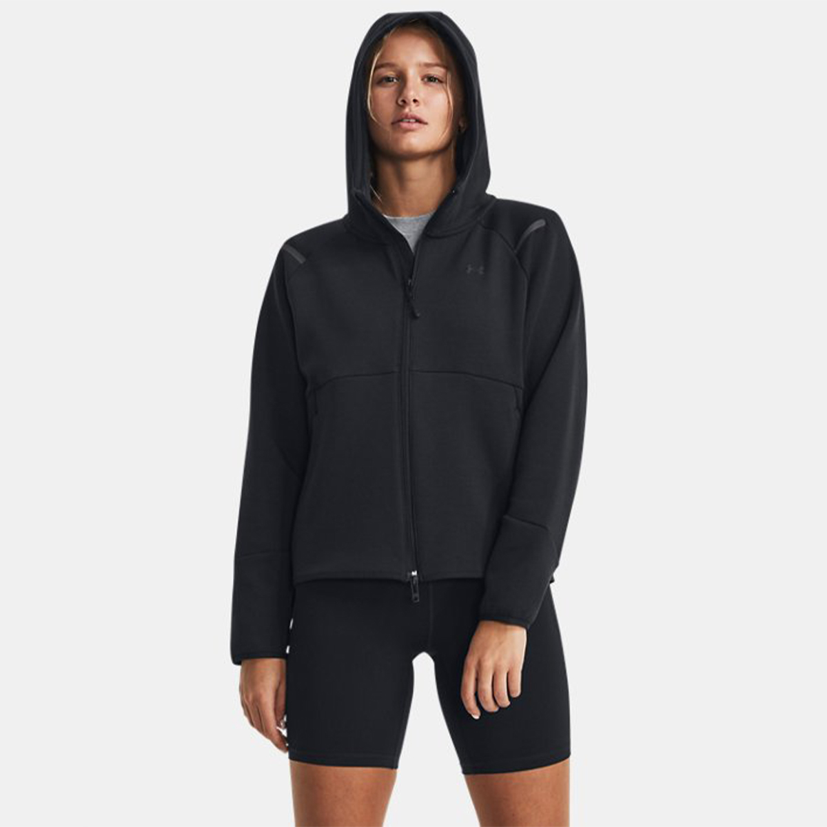 UNDE Felpa UA Unstoppable Fleece Ful Zip Black - 3