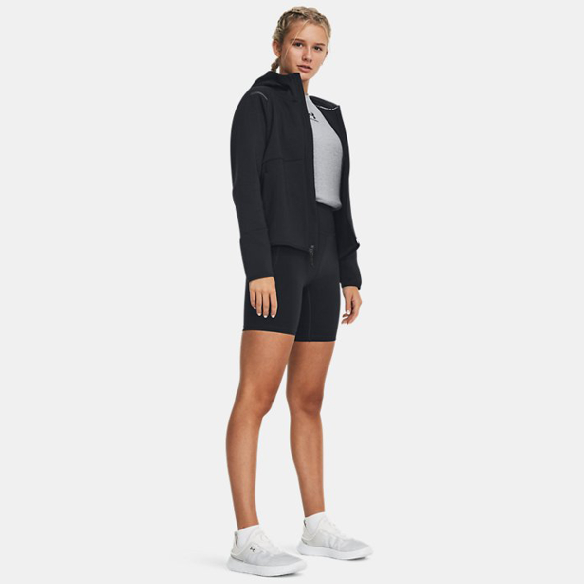 UNDE Felpa UA Unstoppable Fleece Ful Zip Black - 5