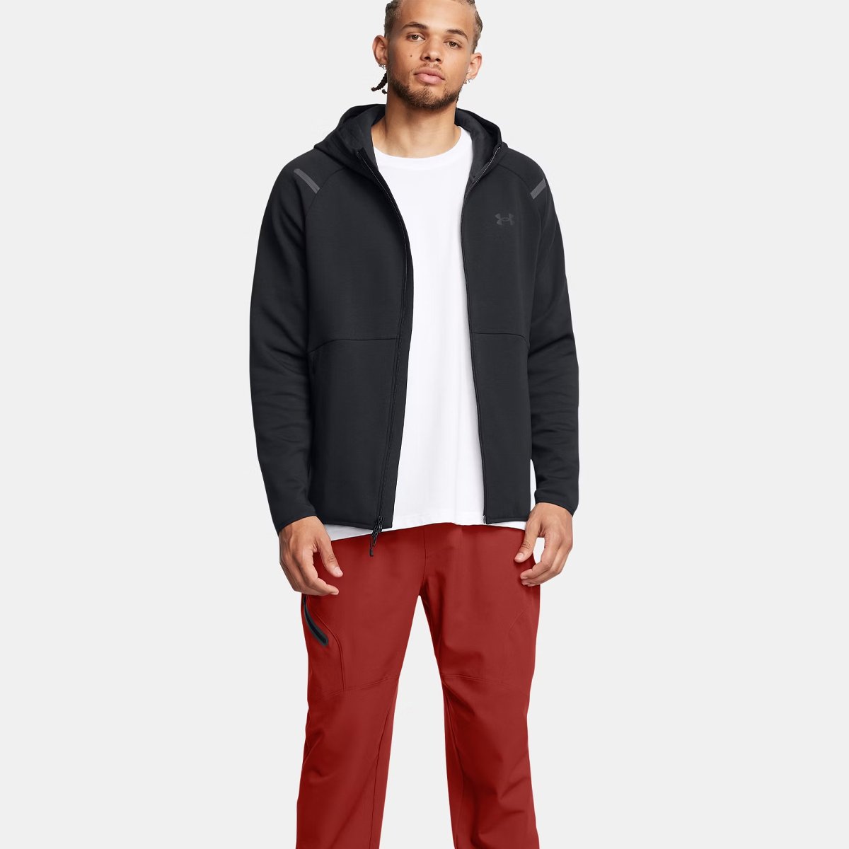 UNDE Felpa UA Unstoppable Fleece Full Zip Black - 3 UNDE Felpa UA Unstoppable Fleece Full Zip Black - 3