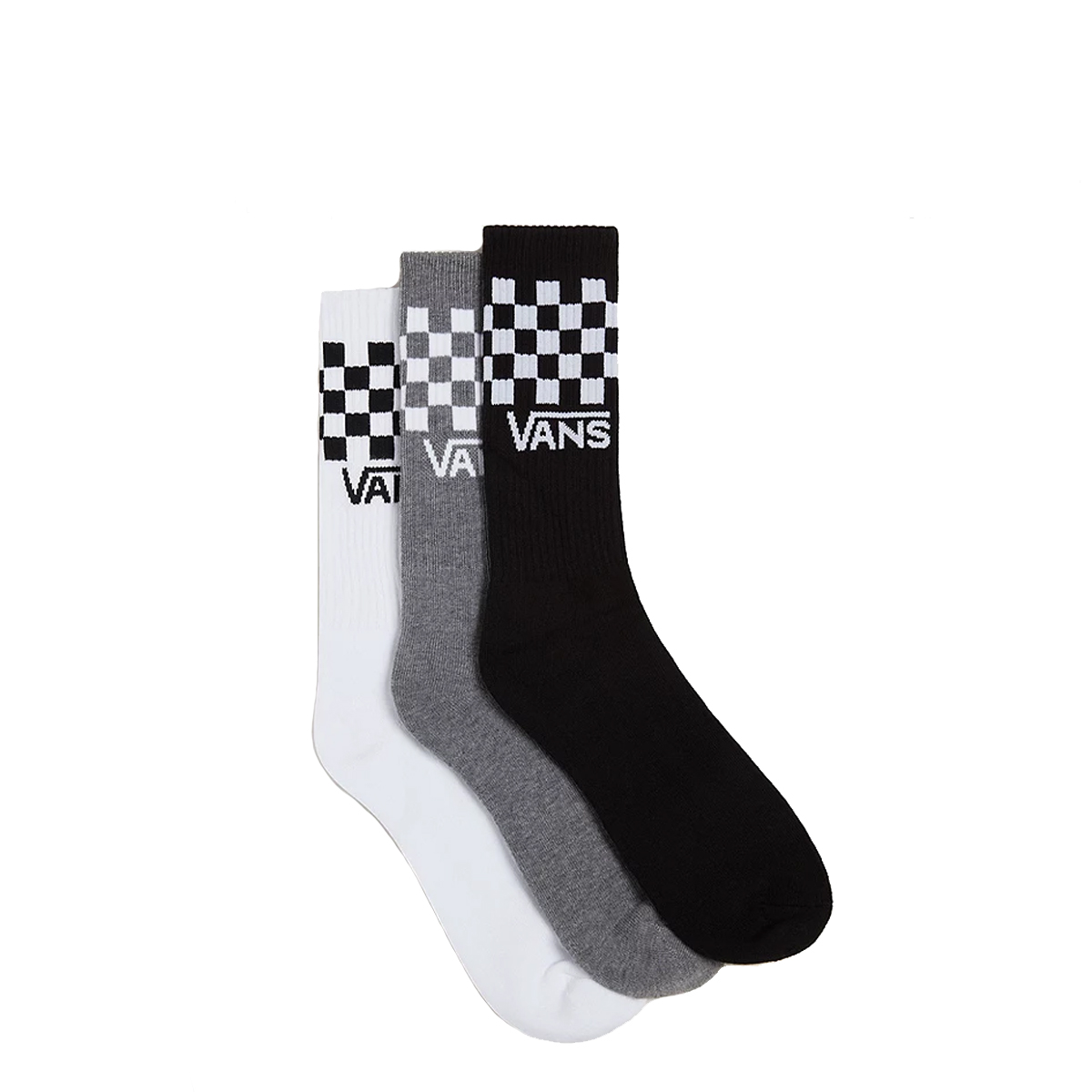 VANS Calzettoni Classic Check Black White - 1