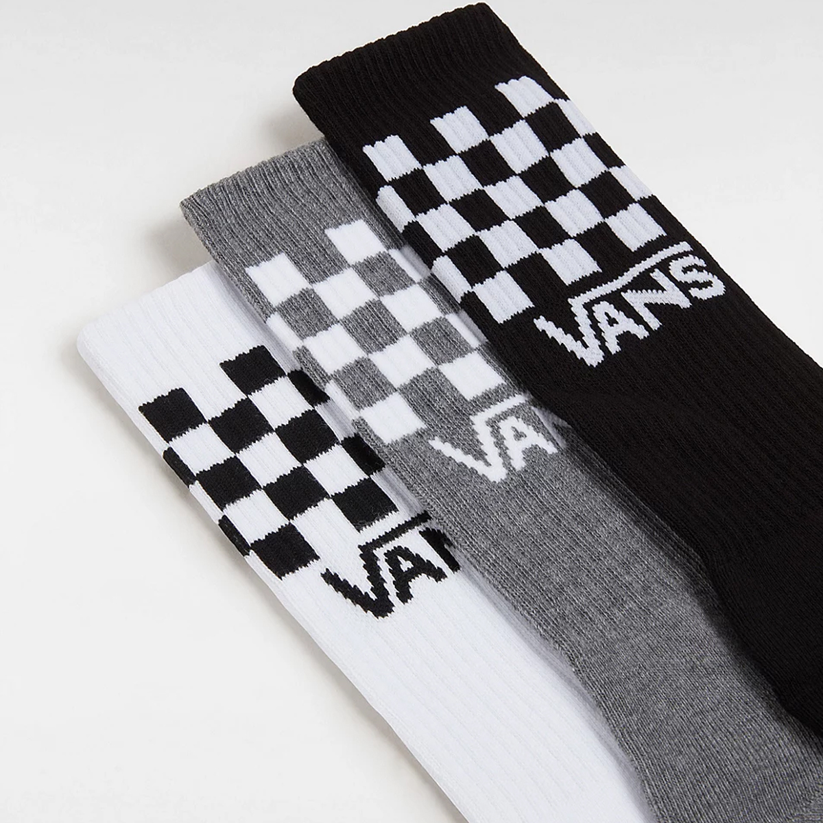 VANS Calzettoni Classic Check Black White - 2