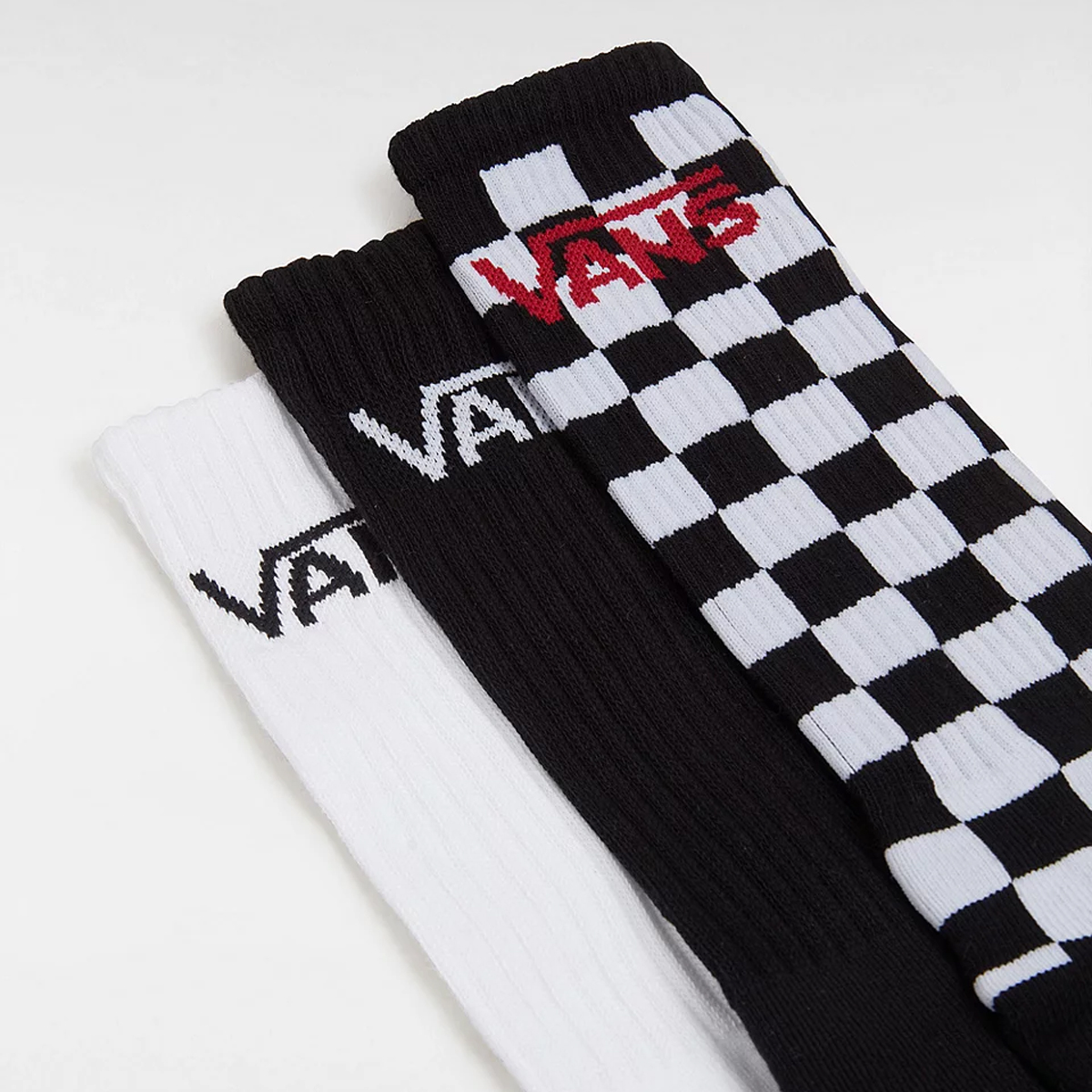 VANS Calzettoni Classic Check Black White - 2