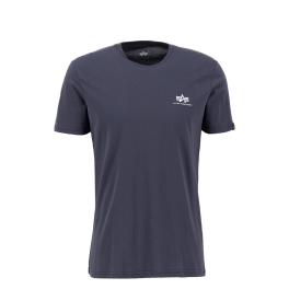 ALIN T-Shirt Basic T Small Logo Navy - 1