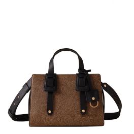 Borbonese Bauletto Déjeuner Bauletto Small OP Naturale Nero - 1