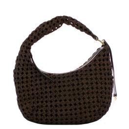 Borbonese Hobo Bag La Nido Medium Testa Moro Nero - 1