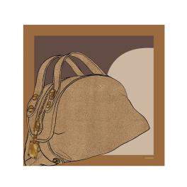 Borbonese Foulard Sexy Bag 90x90 Caramello - 1