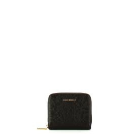Coccinelle Portafoglio Piccolo Metallic Soft Zip Around Noir - 1