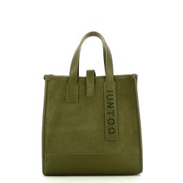 Iuntoo New Tote Piccola Verde + Camoscio Verde - 1