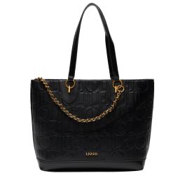 Liu Jo Tote bag media con logo Black - 1