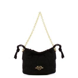 Love Moschino Borsa a mano Eco-Friendly Puffy Heart Nero - 1